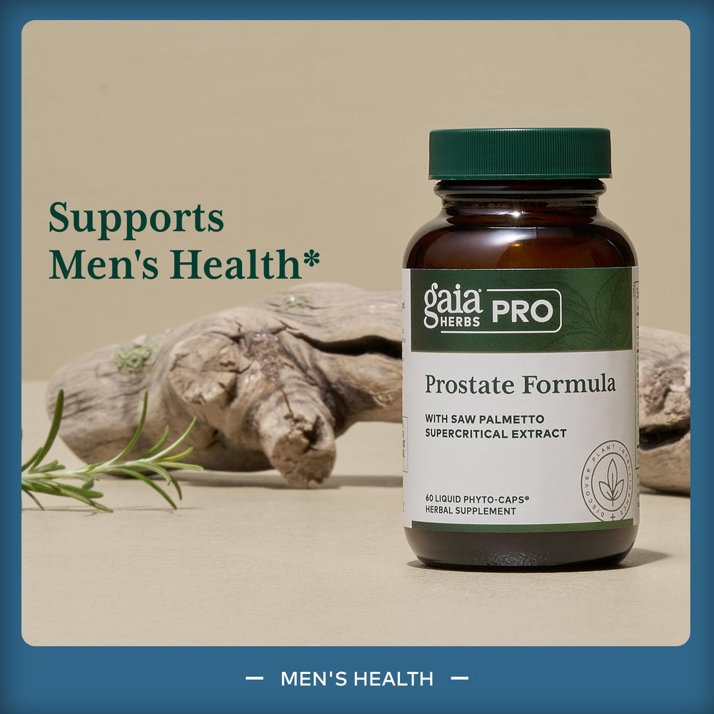 Gaia Herbs PRO Prostate Formula liquid phyto-caps for convenient daily use.