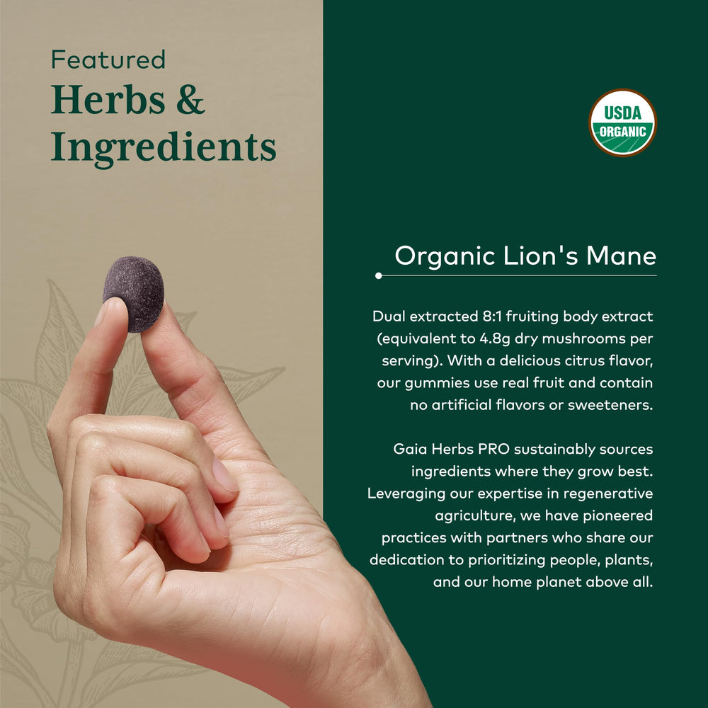 Regenerative organic farm scene with Gaia Herbs Pro ingredients.