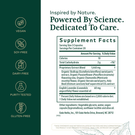 GAIA Herbs PRO Skullcap close-up for nerve-support herb
