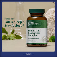 Gaia Herbs PRO Somni-Mint Rosmarinic Complex green tea ingredient close-up