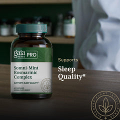 Gaia Herbs PRO Somni-Mint Rosmarinic Complex spearmint ingredient close-up