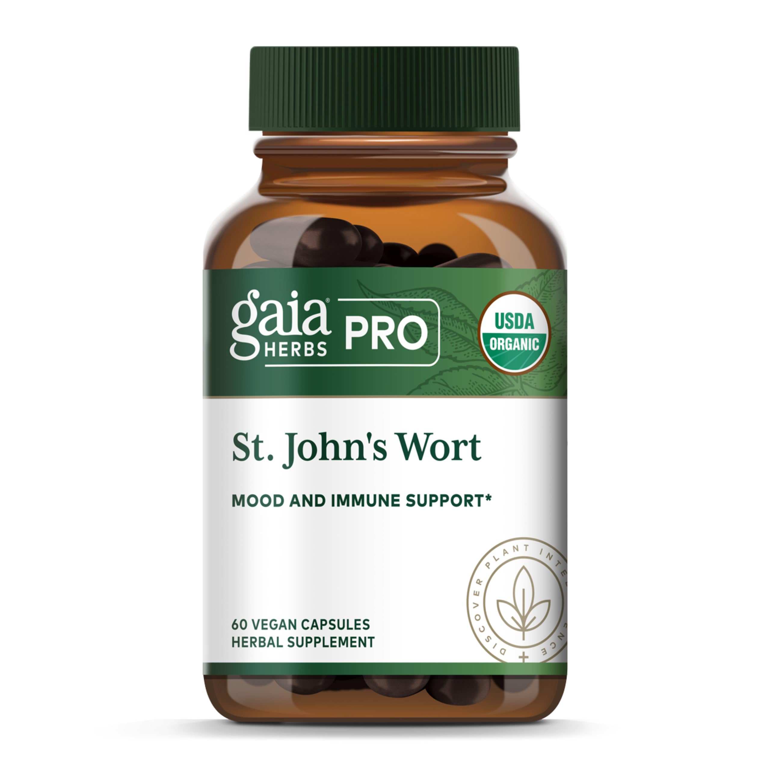 Gaia Herbs PRO St. John's Wort bottle for daily wellness support