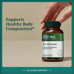 GAIA Herbs PRO Tri-Glycemic fig-bitter-melon-ginger image highlights key botanicals.