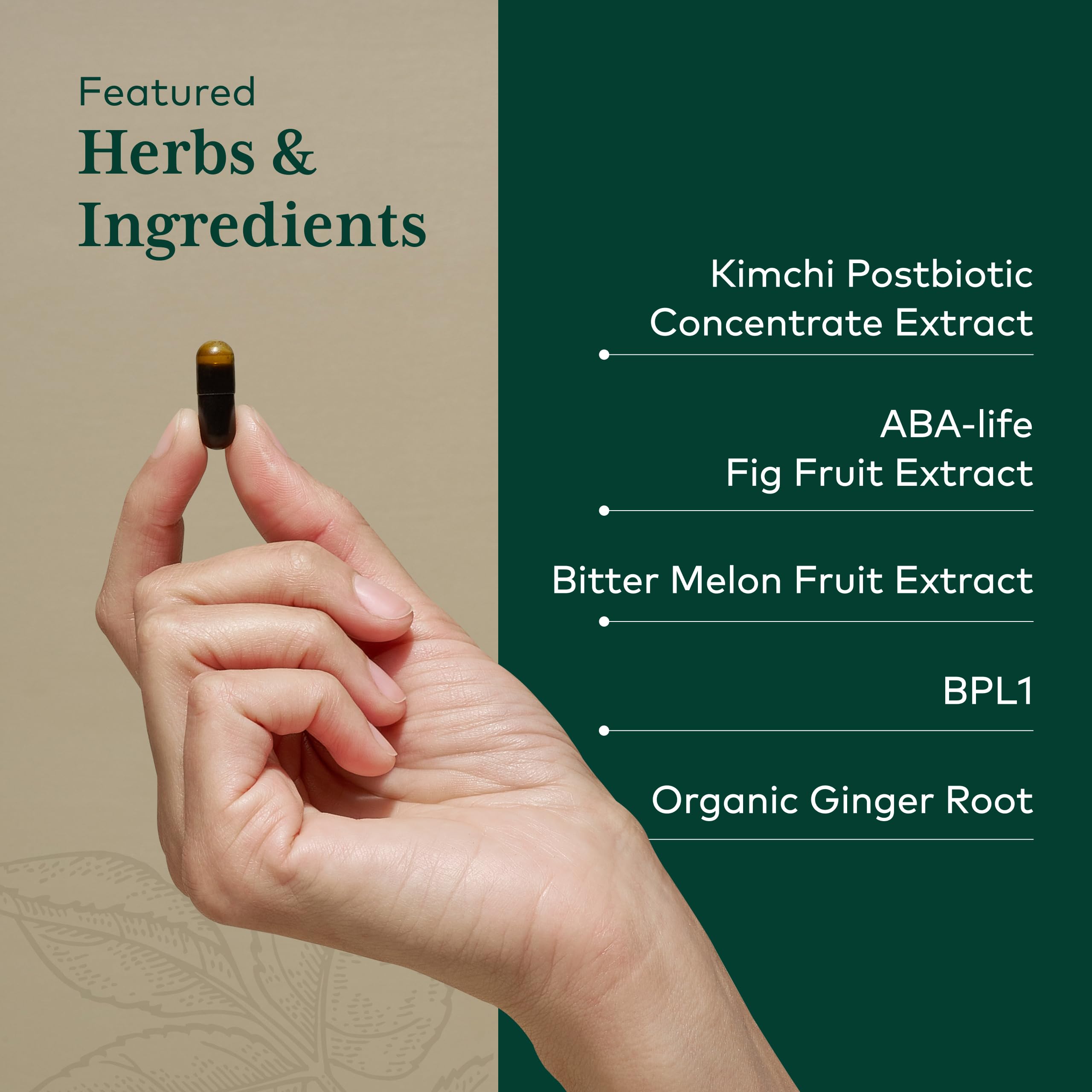 GAIA Herbs PRO Tri-Glycemic postbiotic-bpl1 image showing science-backed metabolism support.