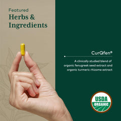 GAIA Herbs PRO USDA Organic certification label showing ingredient purity.