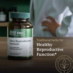 Dandelion root detail from Gaia Herbs PRO Vitex packaging.
