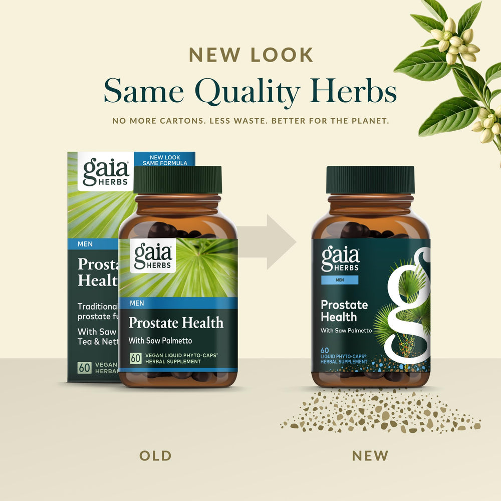 Gaia Herbs Prostate Health white sage component in bottle.