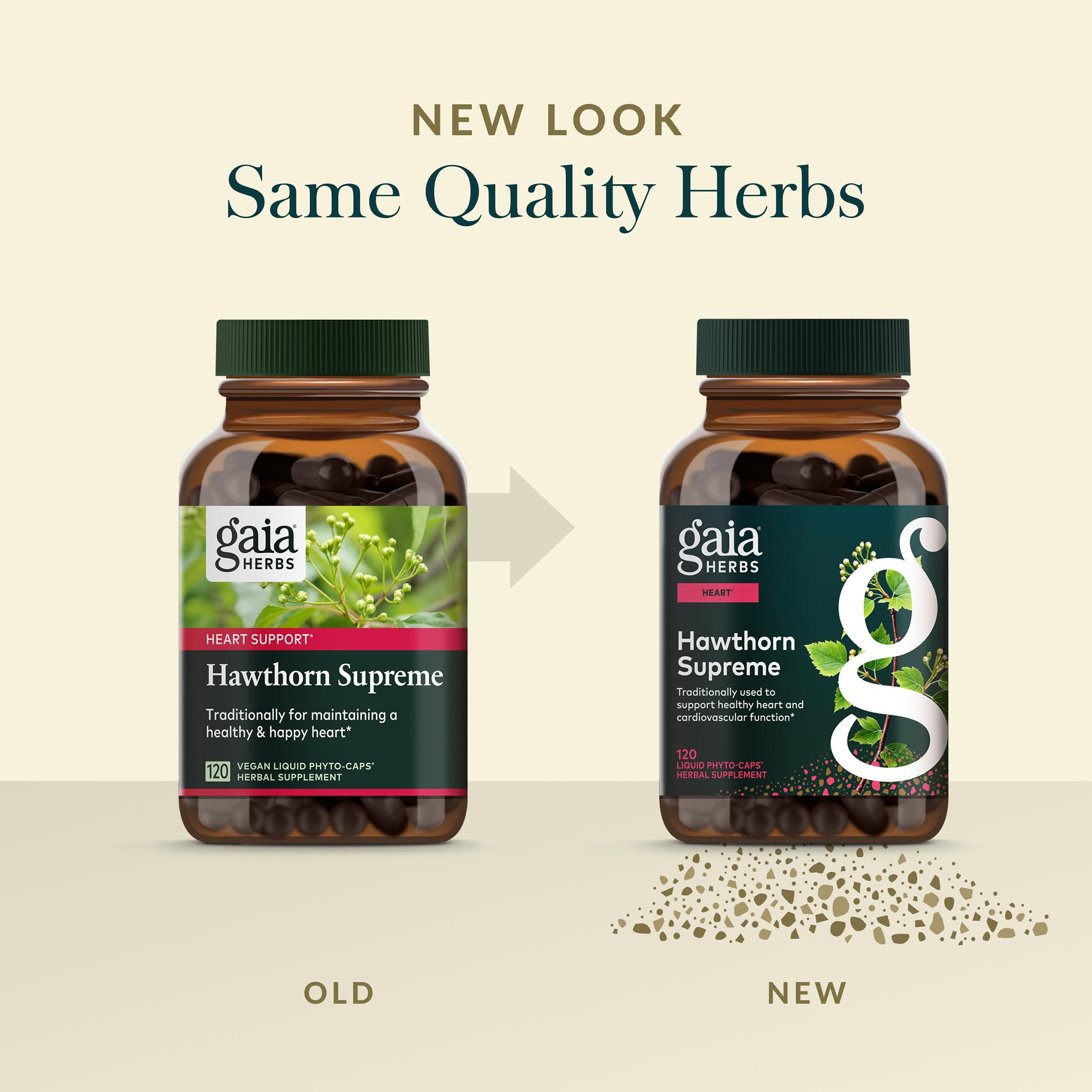 Gaia Herbs regenerative organic certification on packaging