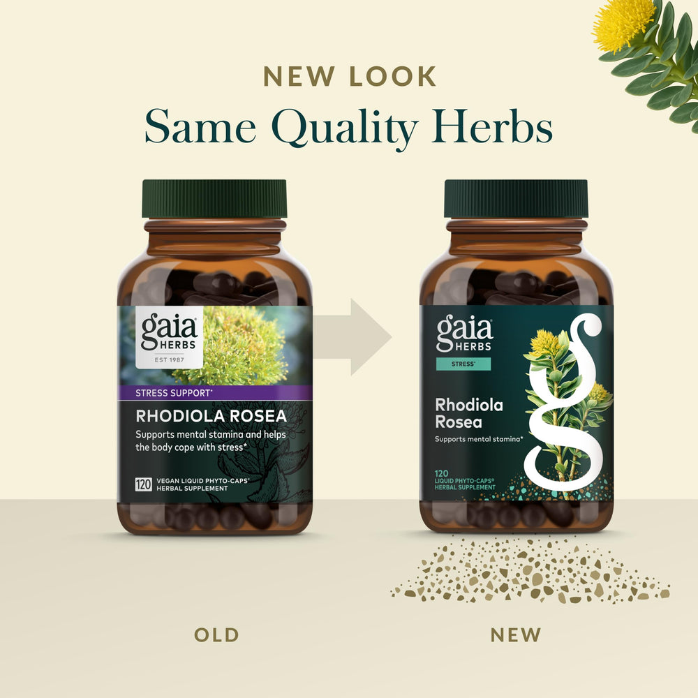 Gaia Herbs Rhodiola Rosea European extraction process underscoring quality