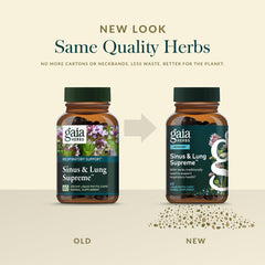 Gaia Herbs Sinus & Lung Supreme yarrow provides traditional balance.