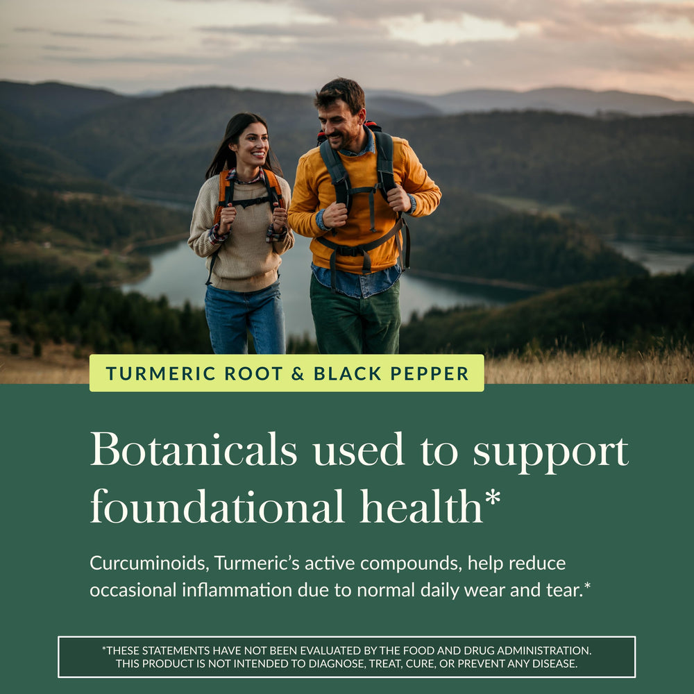 Gaia Herbs Turmeric Supreme Gummies scene on a morning routine for daily wellness