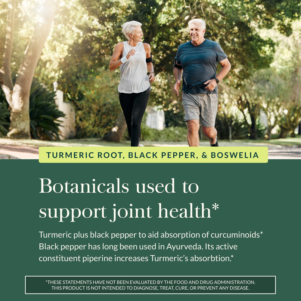 Quercetin component in Gaia Herbs Turmeric Supreme Joint Health supports antioxidant-inspired use.