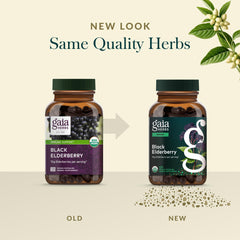 Vegan capsules on a clean surface from Gaia Herbs