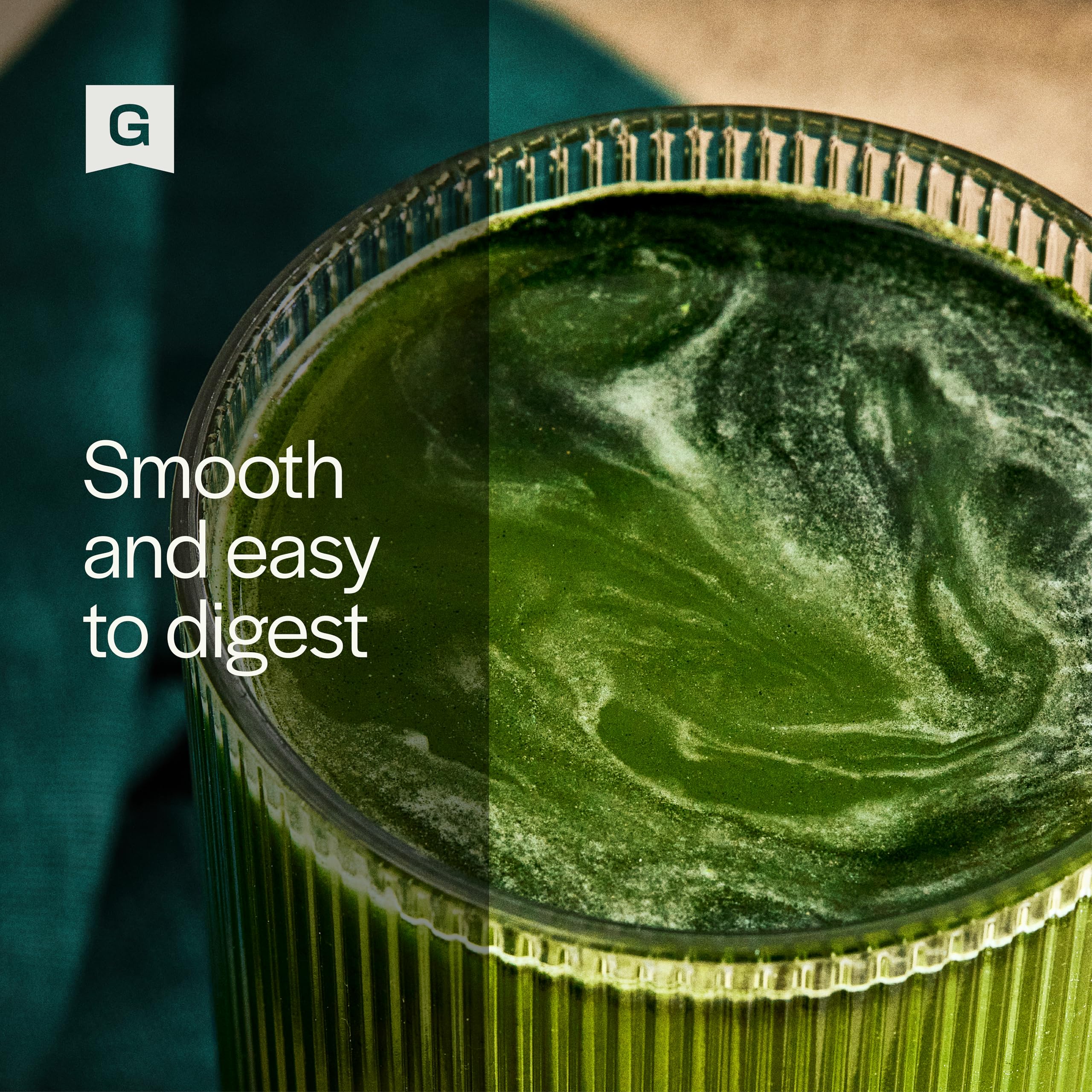 Gainful travel-pack sachets ready-to-mix promote convenient daily greens routine.