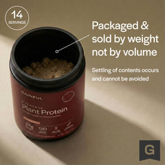 Gainful plant protein powder post-workout shake, smooth texture blends easily with plant milk.