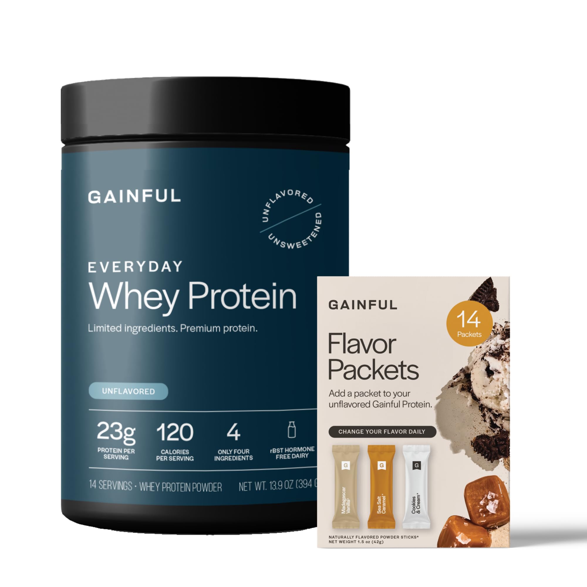 Gainful Everyday Whey bottle pour for quick post-workout protein refuel