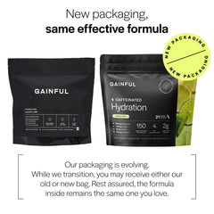 Gainful hydration mix with caffeine and L-Theanine for smooth alertness.