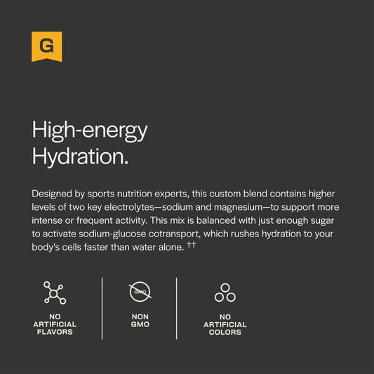 Gainful Hydration packet poured into water for quick energy during workouts.