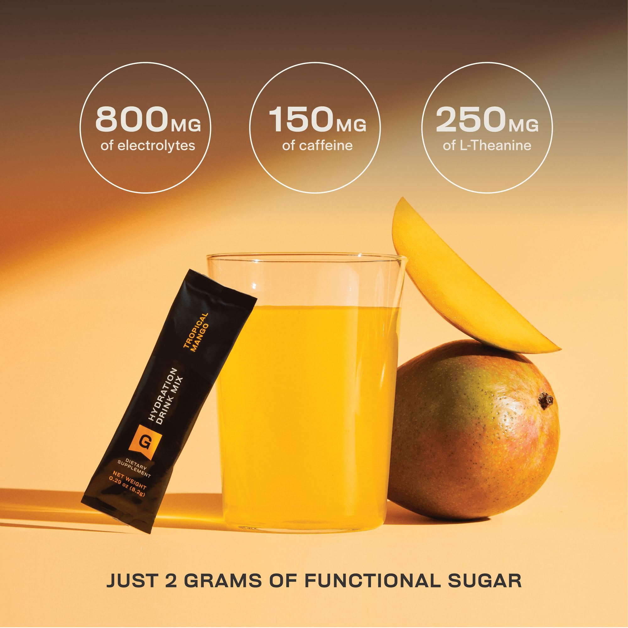 Gainful Hydration ingredients label close-up highlighting electrolytes.