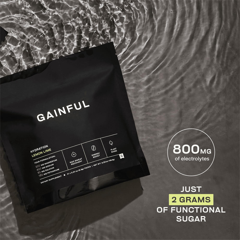 Gainful Hydration caffeine-free formula suitable for any time of day