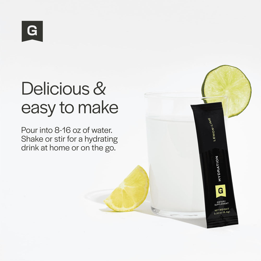 Gainful Hydration lemon-lime flavor in a single ready-to-use stick