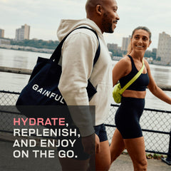 Gainful hydration packets ready to mix with low sugar profile.
