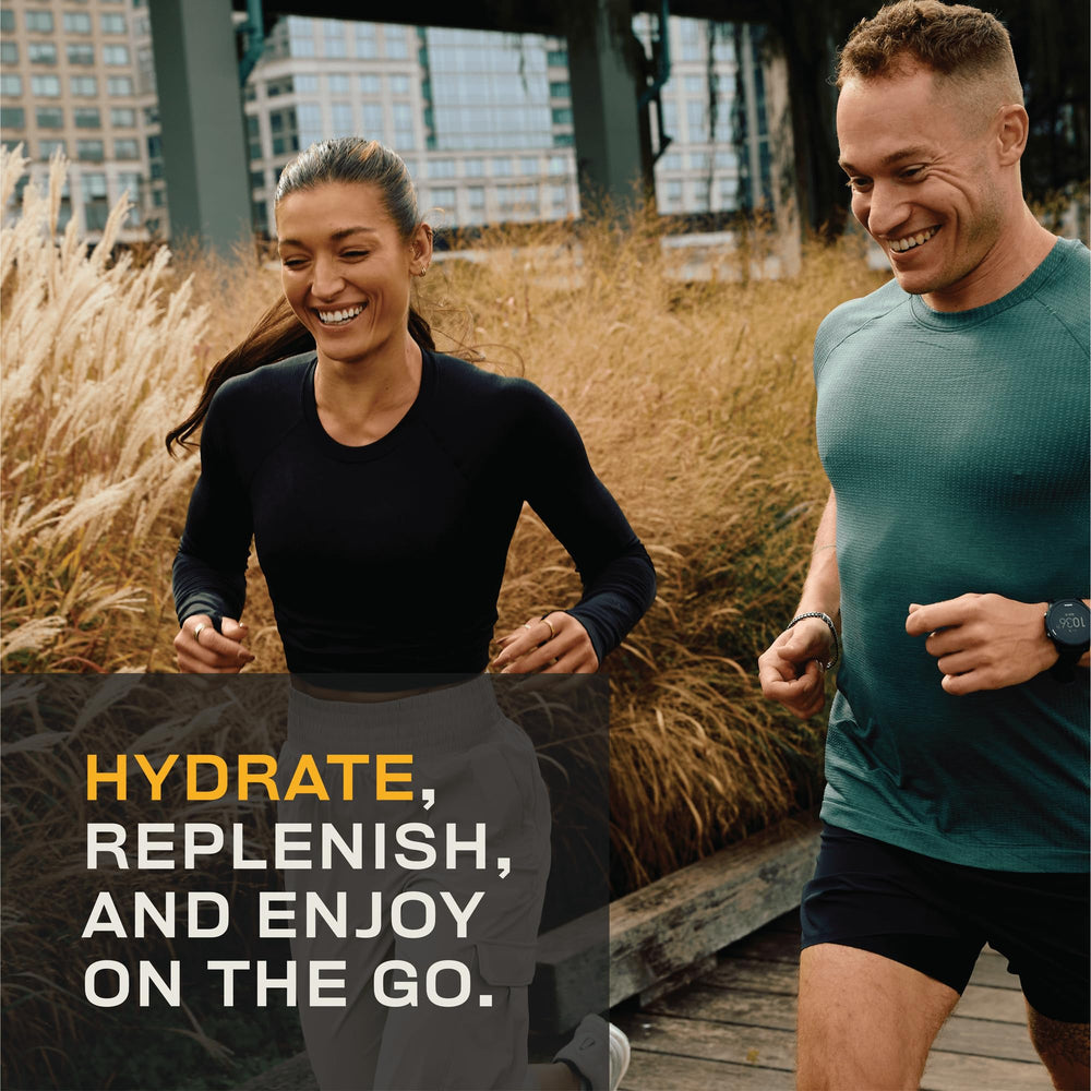 Gainful Hydration packets on the go support low-sugar hydration during activity.