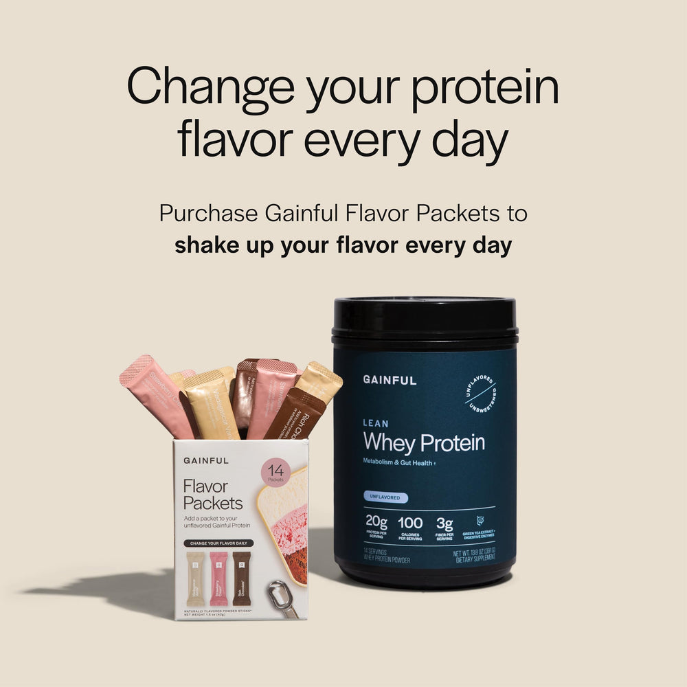 Gainful Lean Whey Protein with green tea extract for metabolism support