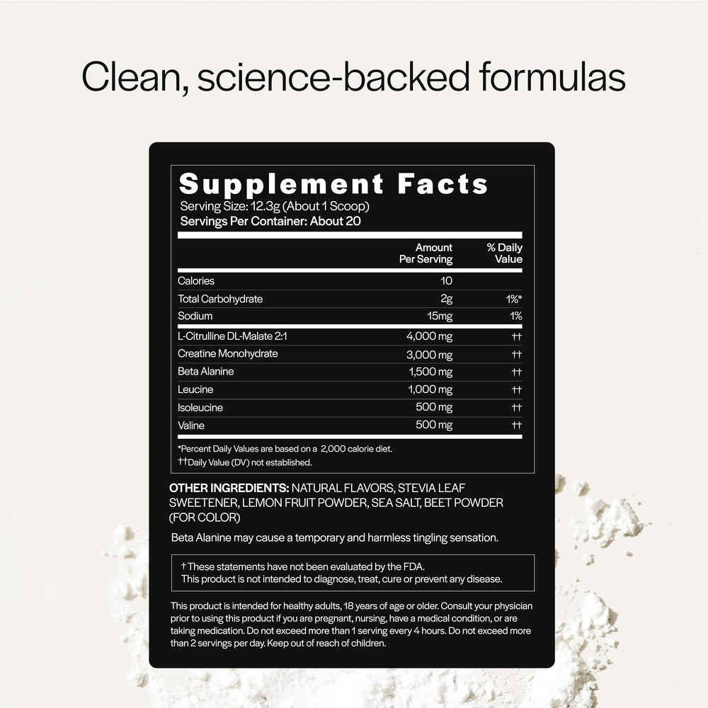 Gainful mix-and-dissolve powder ready to stir into water for pre-workouts.