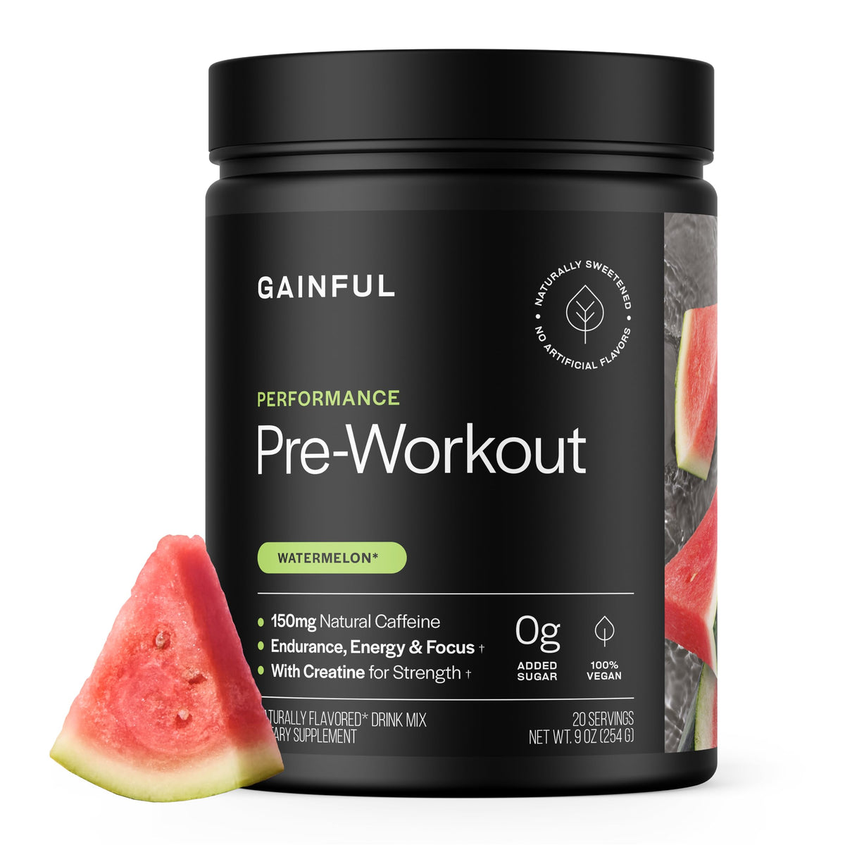 Gainful Performance Pre Workout Watermelon Bottle supports steady energy for training sessions.