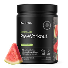 Gainful Performance Pre Workout Watermelon Bottle supports steady energy for training sessions.