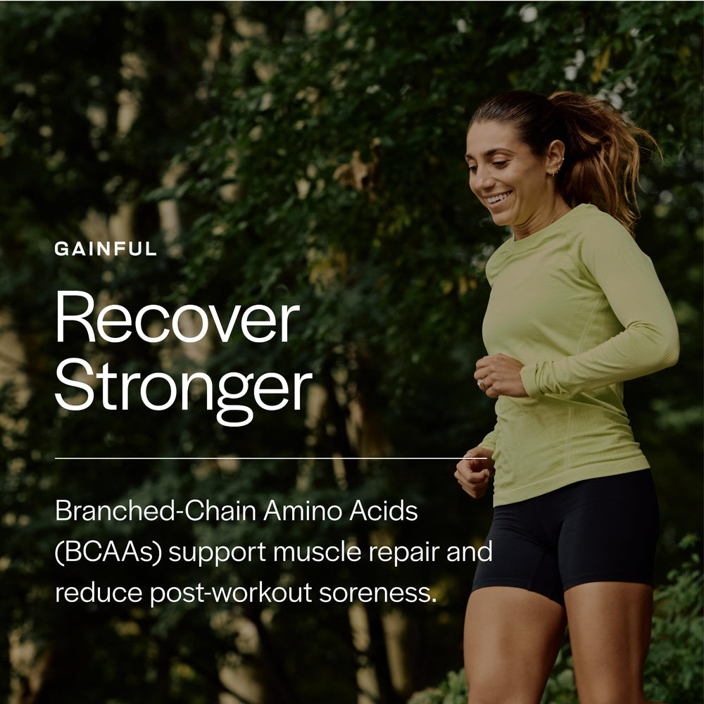 Gainful pre-workout timing cue take 20 minutes before exercise.