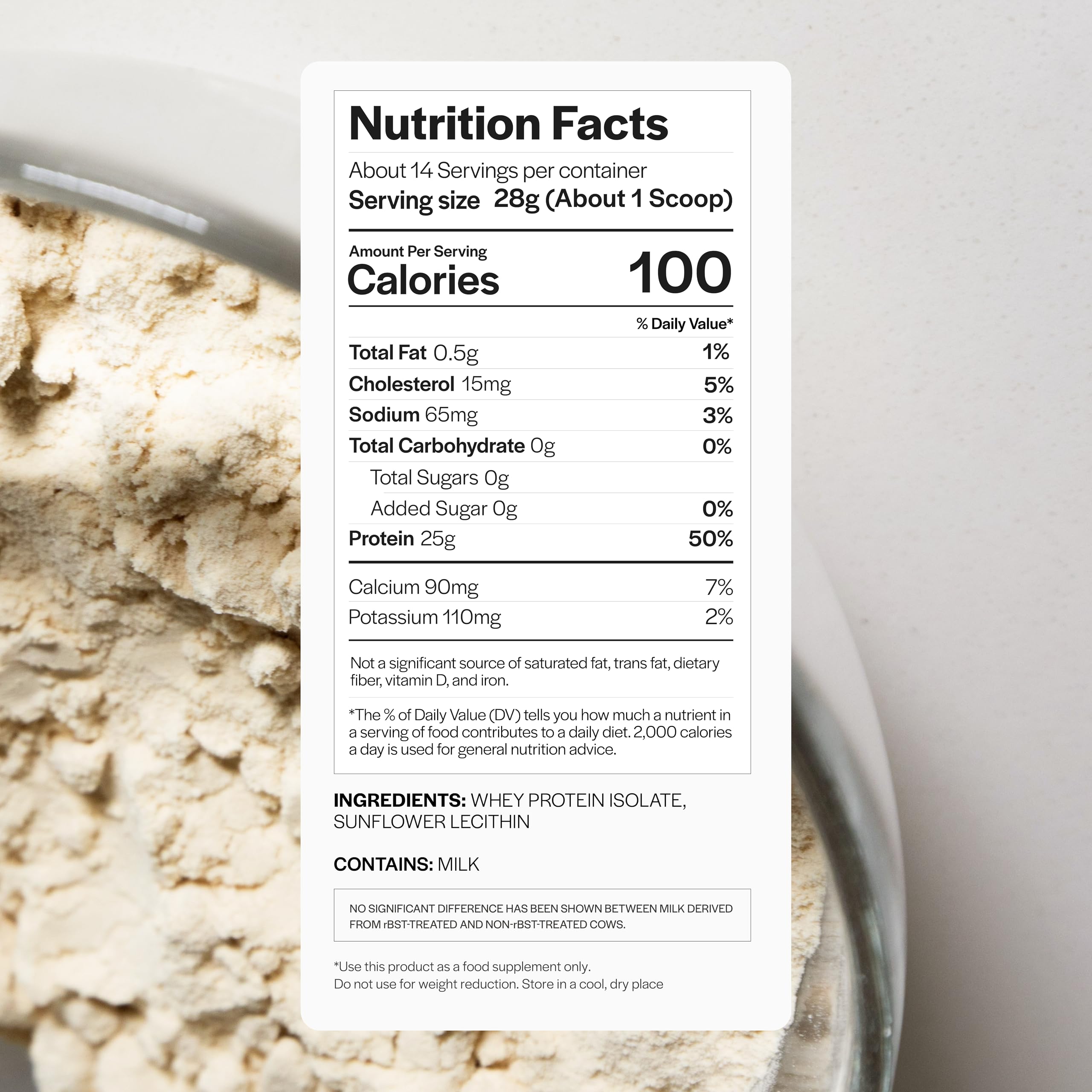 Gainful Whey Protein Isolate scoop delivers 25g per serving for workouts.