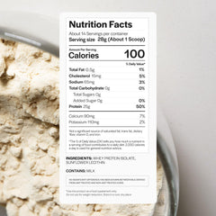 Gainful Whey Protein Isolate scoop delivers 25g per serving for workouts.