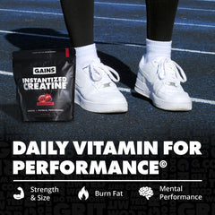 Gains in Bulk Instantized Creatine in water shows fast mix and hydration