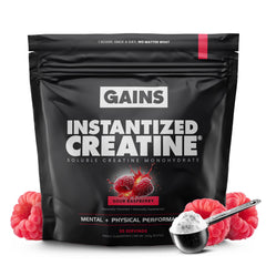 Gains in Bulk Instantized Creatine scoop for precise daily dosing