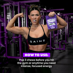 Gains in Bulk Label with ingredients highlights clean performance formula