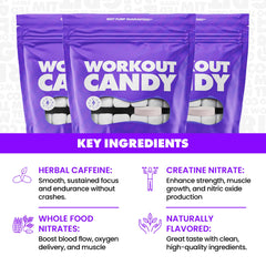 Gains in Bulk Natural Caffeine chews shown for steady energy
