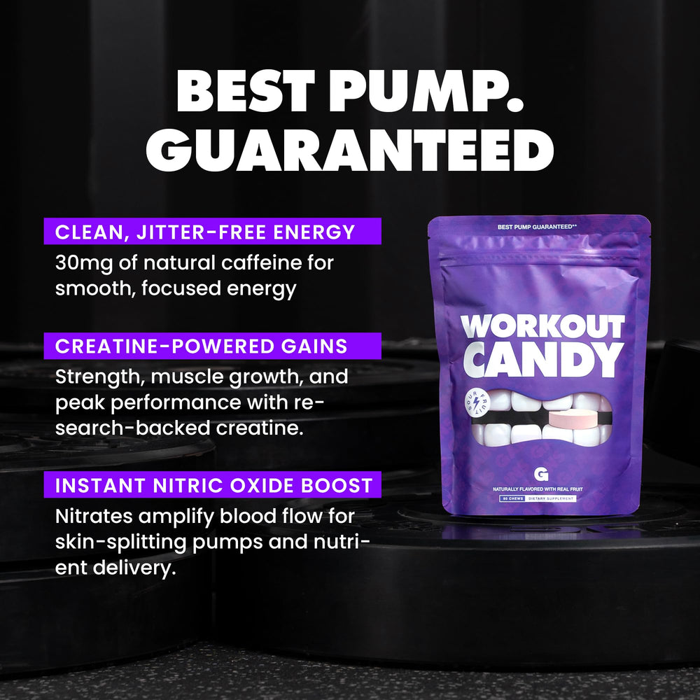 Gains in Bulk Nitric Oxide Support blend image emphasizes vascularity