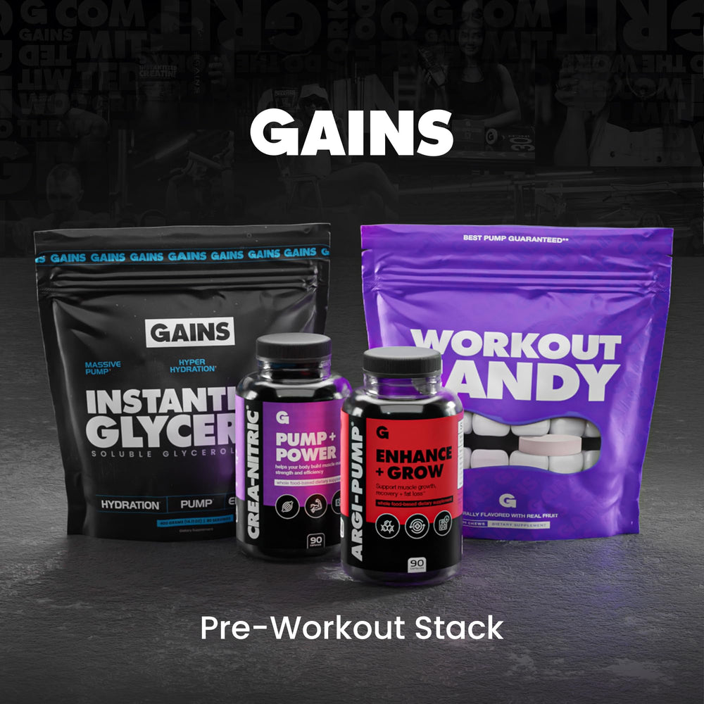 Gains in Bulk Pre-workout setup image for quick energy boost