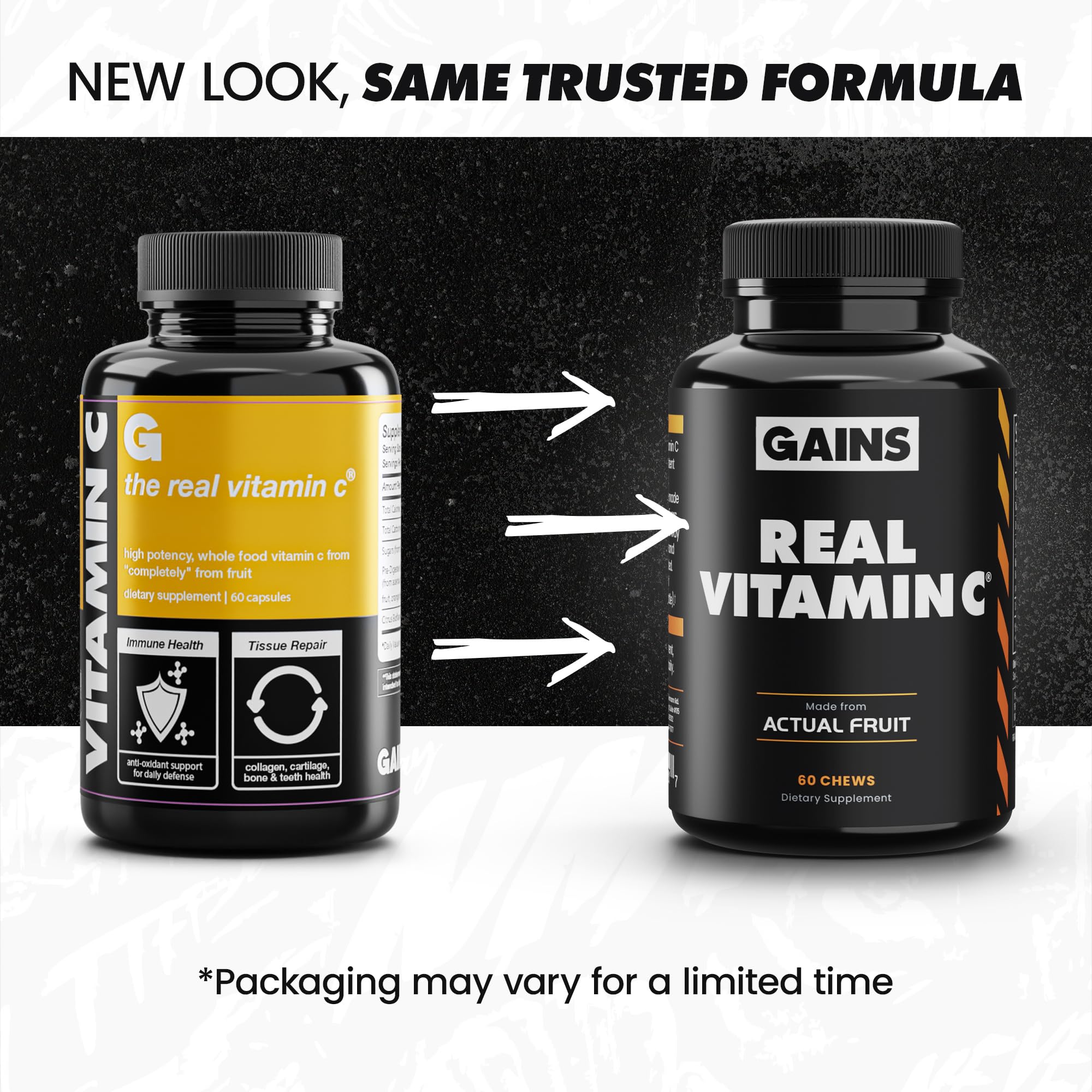 GAINS IN BULK Real Vitamin C chewable natural flavors for pleasant daily use
