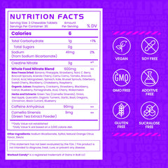 Gains in Bulk Sour Fruit flavor close-up invites pre-workout ritual