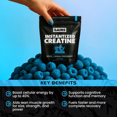 GAINS IN BULK 5 g pre-measured scoop for consistent daily dosing