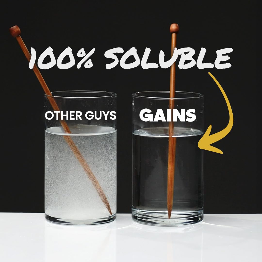Gains in Bulk preworkout shake with creatine ready to mix
