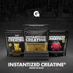 Gains in Bulk unflavored creatine powder blends into any shake