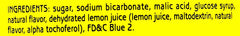 Galeffi lemon powder dissolving in cold water after meals for a refreshing drink
