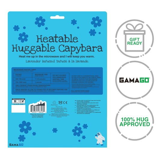 GAMAGO Capybara heating pad with lavender scent offers soothing aromatherapy while resting.