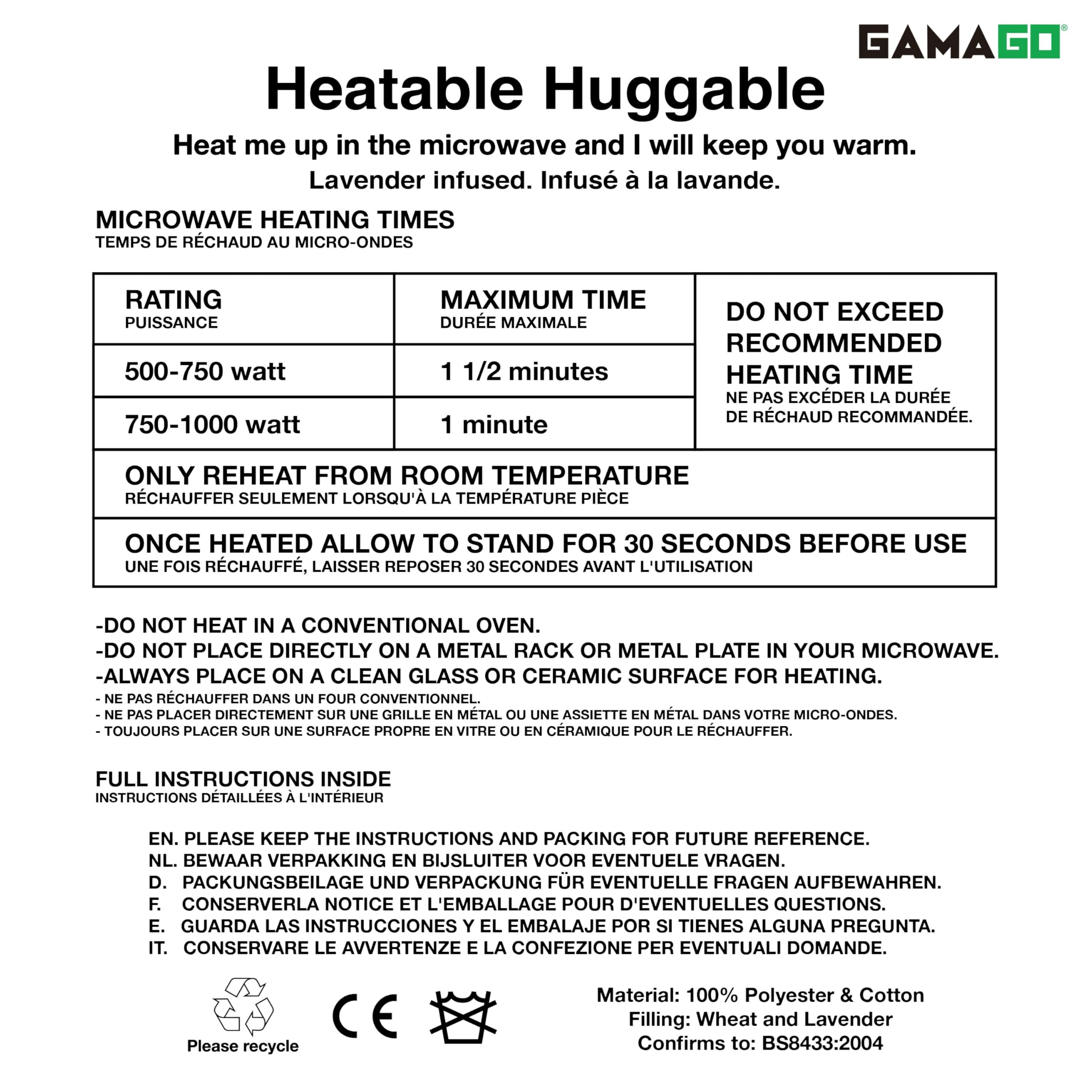 GAMAGO portable hug-ready heat pad for on-the-go relief.