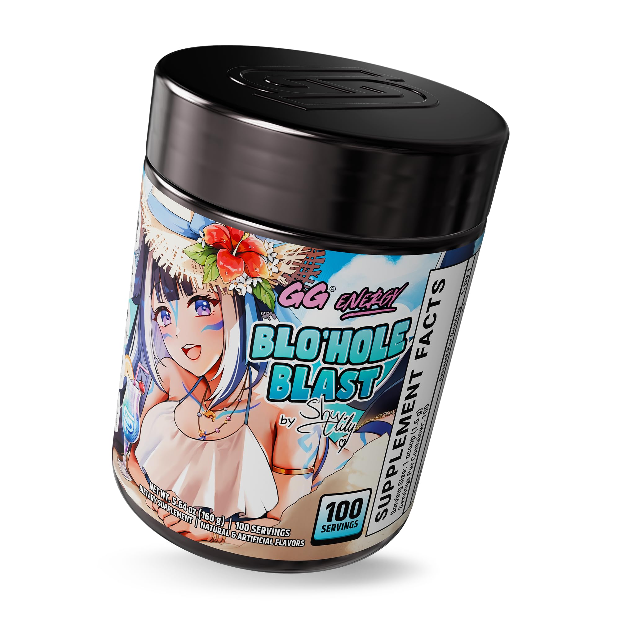 Gamer Supps GG Blohole Blast packaging highlights zero sugar and keto-friendly formula.
