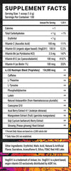 Gamer Supps GG Energy Dragonfruit Punch label close-up highlighting zero sugar and flavor.